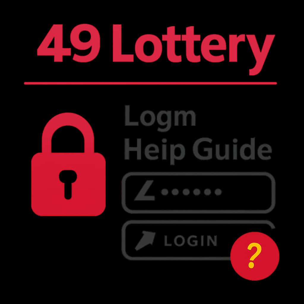 An illustration related to the 49 Lottery Login Help Guide.