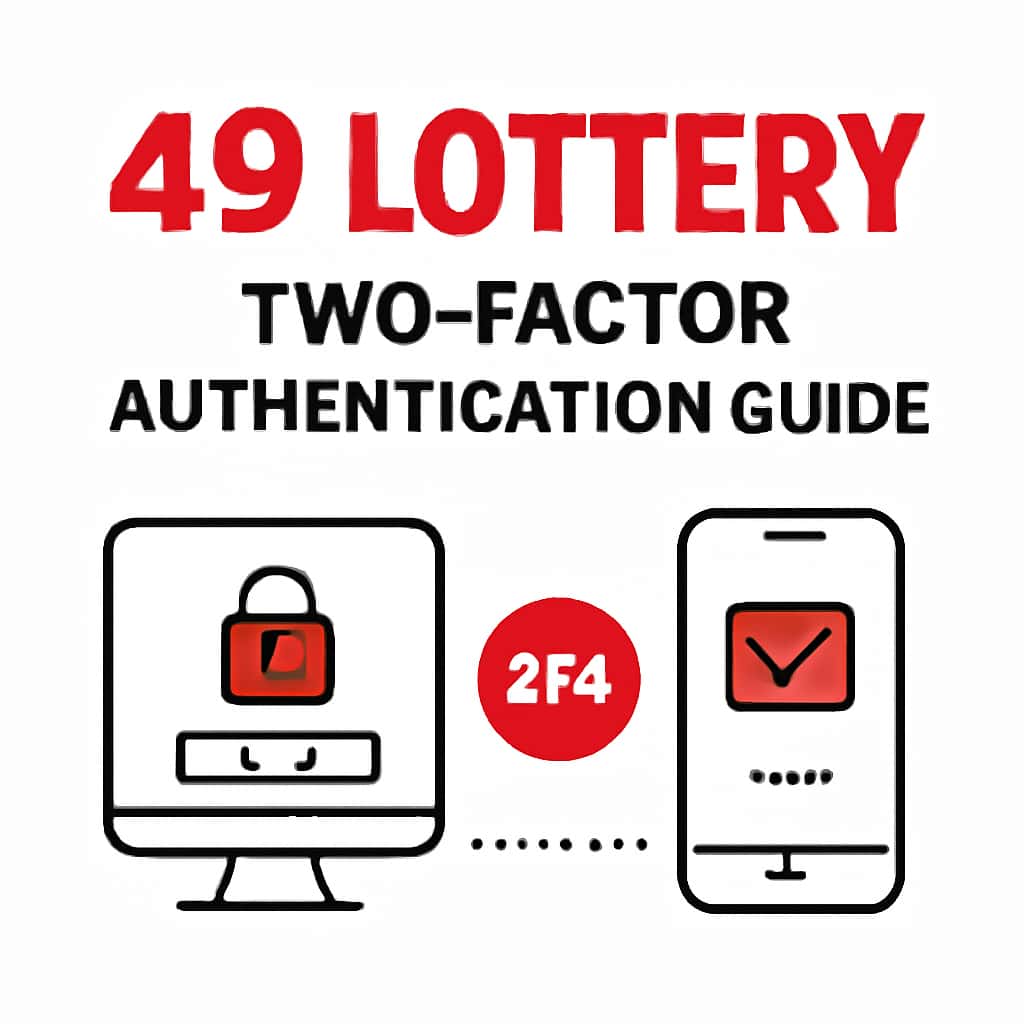 Diagram illustrating the steps of enabling Two-Factor Authentication for 49 Lottery.