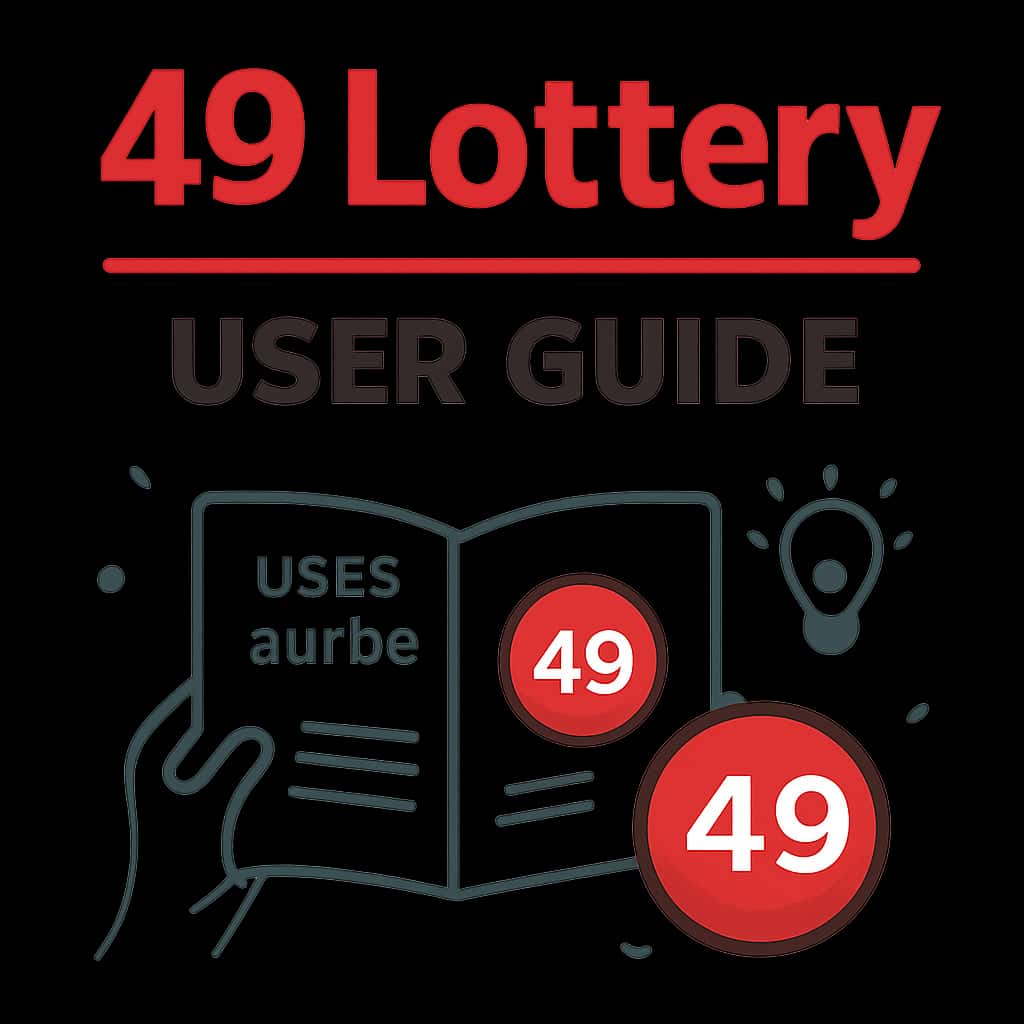 Illustration detailing a section of the 49 Lottery User Guide.