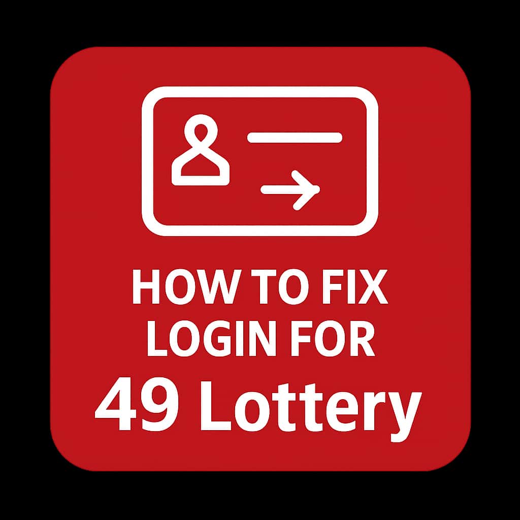 Icon representing help for 49 Lottery login.